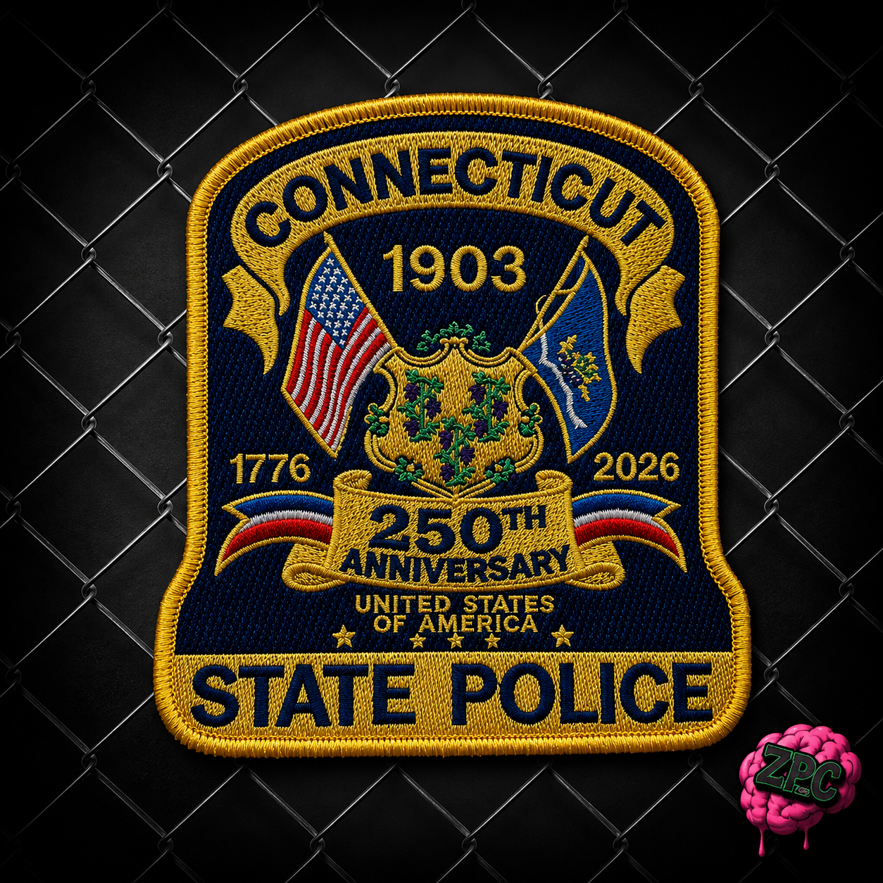 Connecticut State Police 250th Semiquincentennial 1776-2026