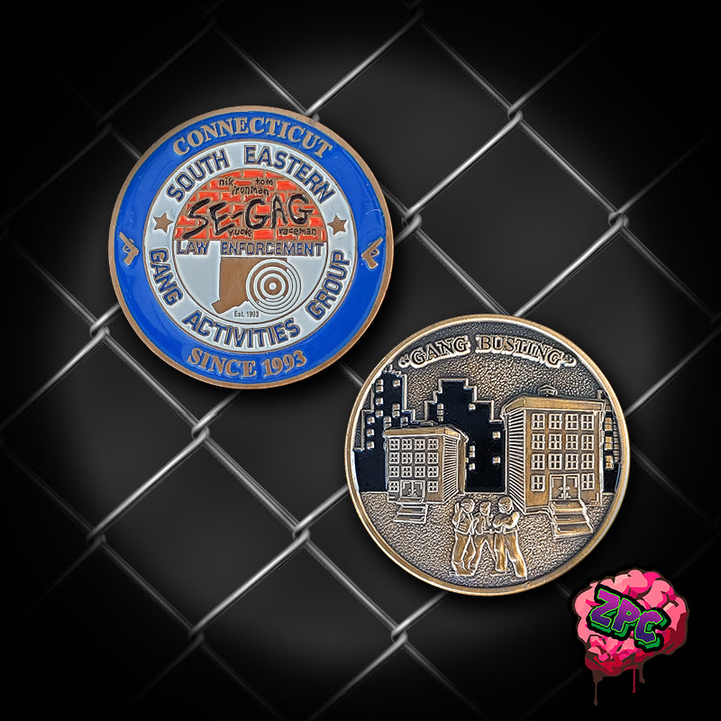 CSP-Connecticut Southeastern Gang Activities Group Coin -SEGAG- Connecticut State Police Task Force