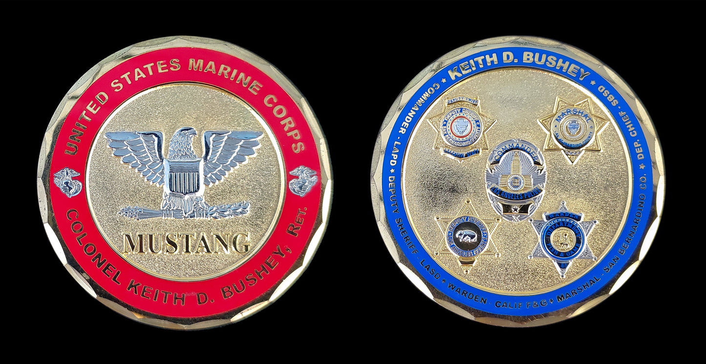 CA - Colonel Keith D. Bushey, Ret. Commemorative Coin - San Bernardino CA Police Department