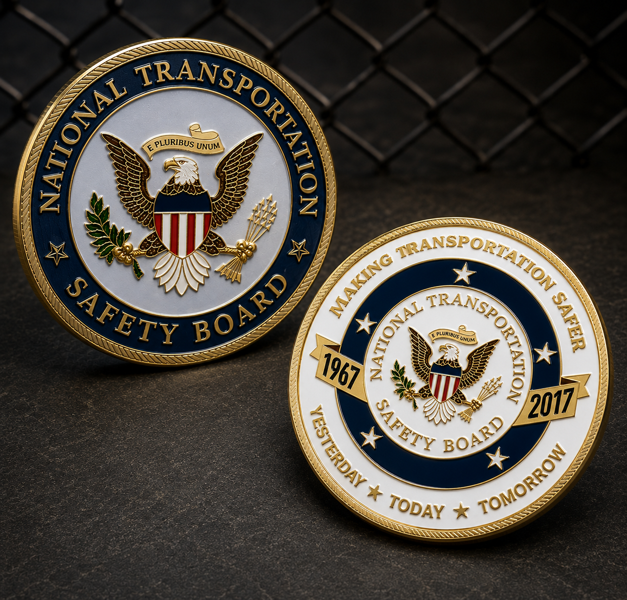 NTSB 50th Anniversary Challenge Coin 1967-2017