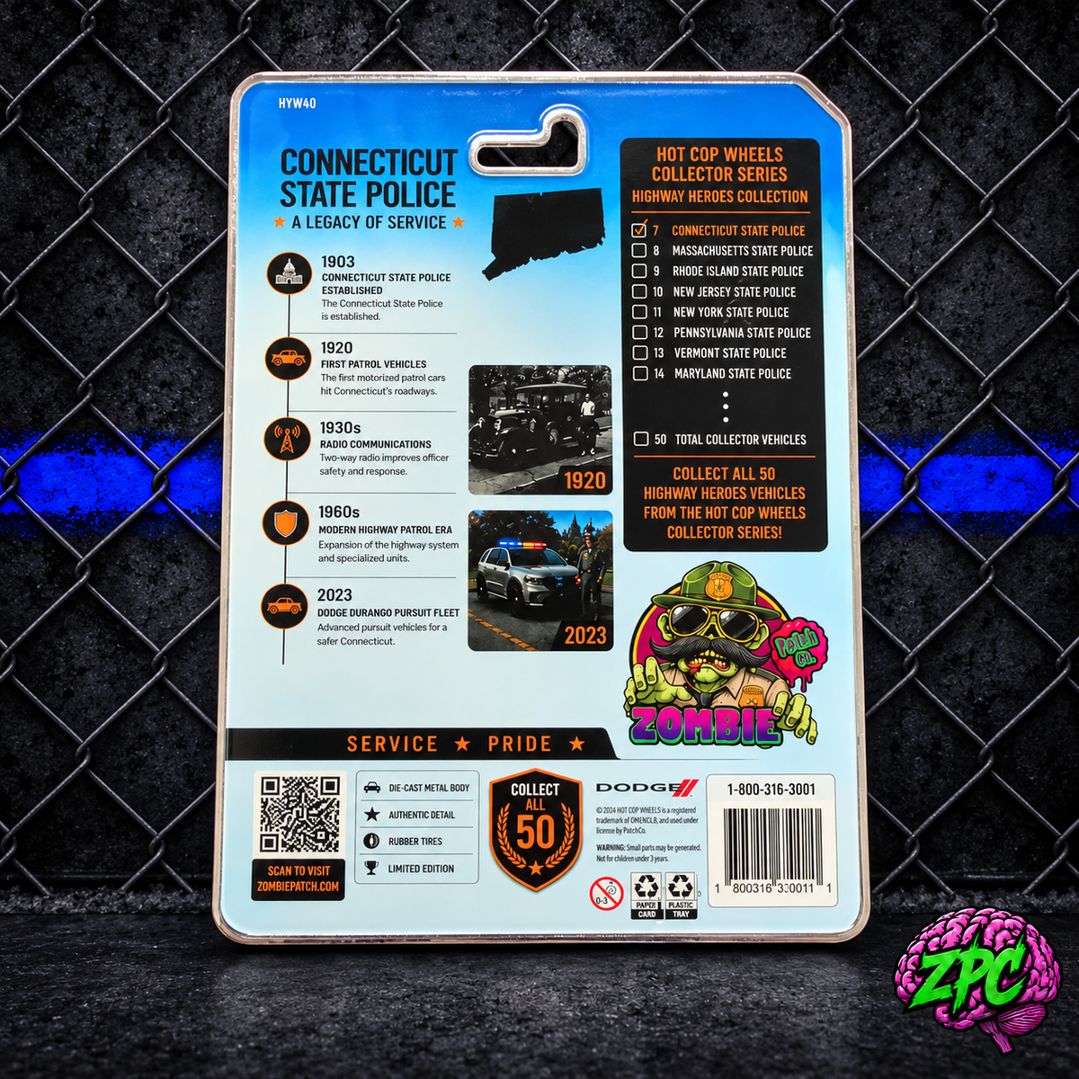 Connecticut state police Highway Heroes – “The Grey Destroyer” 2023 Dodge Durango Pursuit Collector Edition