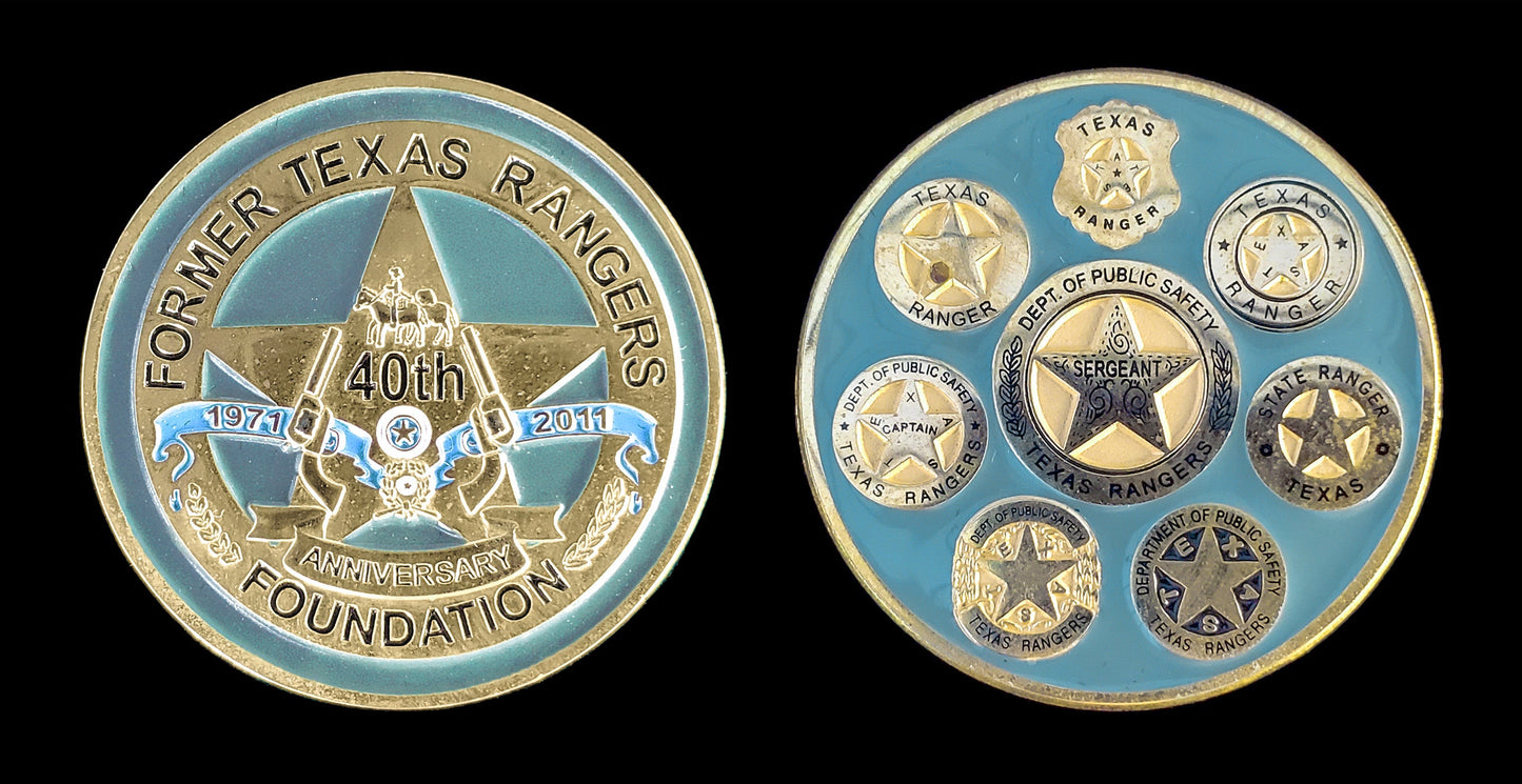 TX - Texas Ranger - 40th Anniversary Coin - Former Texas Rangers Foundation