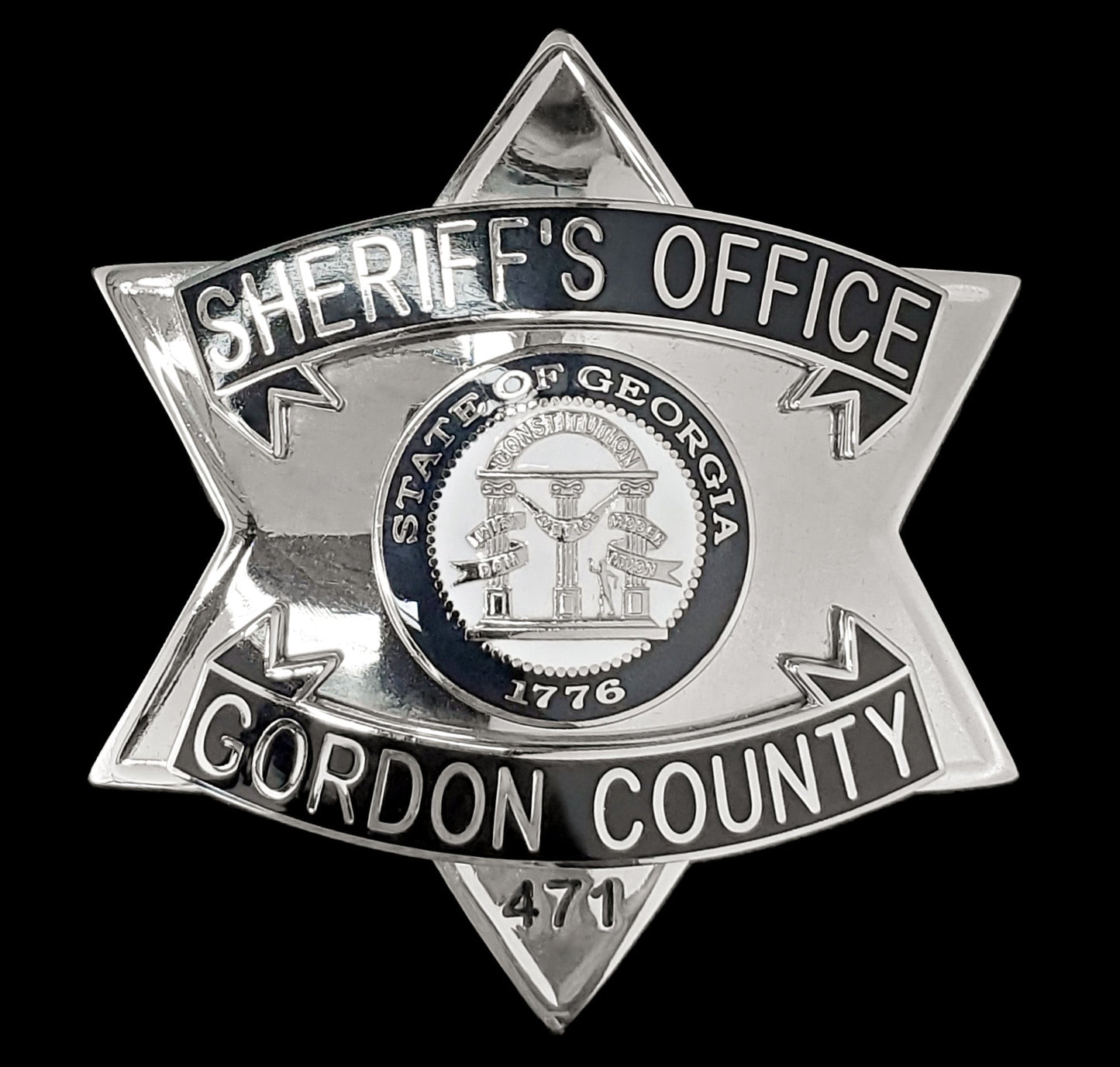 Gordon County GA Sheriff's Office Duty Breast & Wallet Badge