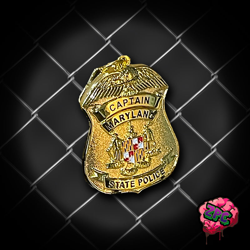 MSP - MARYLAND STATE POLICE KEYCHAIN - RANK OF CAPTAIN - Maryland State Police