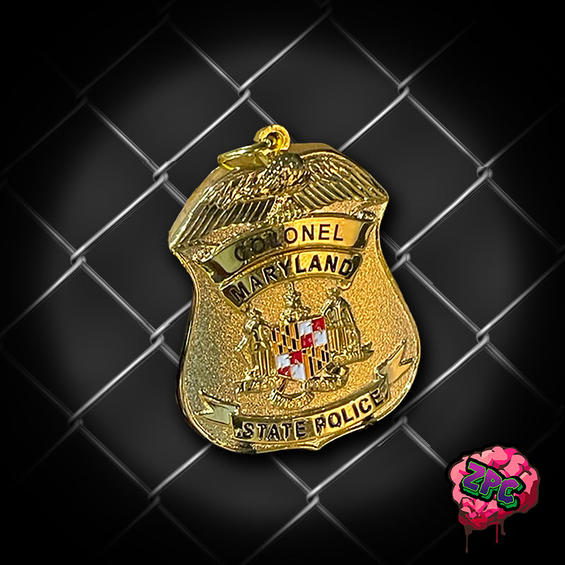 MSP - MARYLAND STATE POLICE KEYCHAIN - RANK OF COLONEL - Maryland State Police