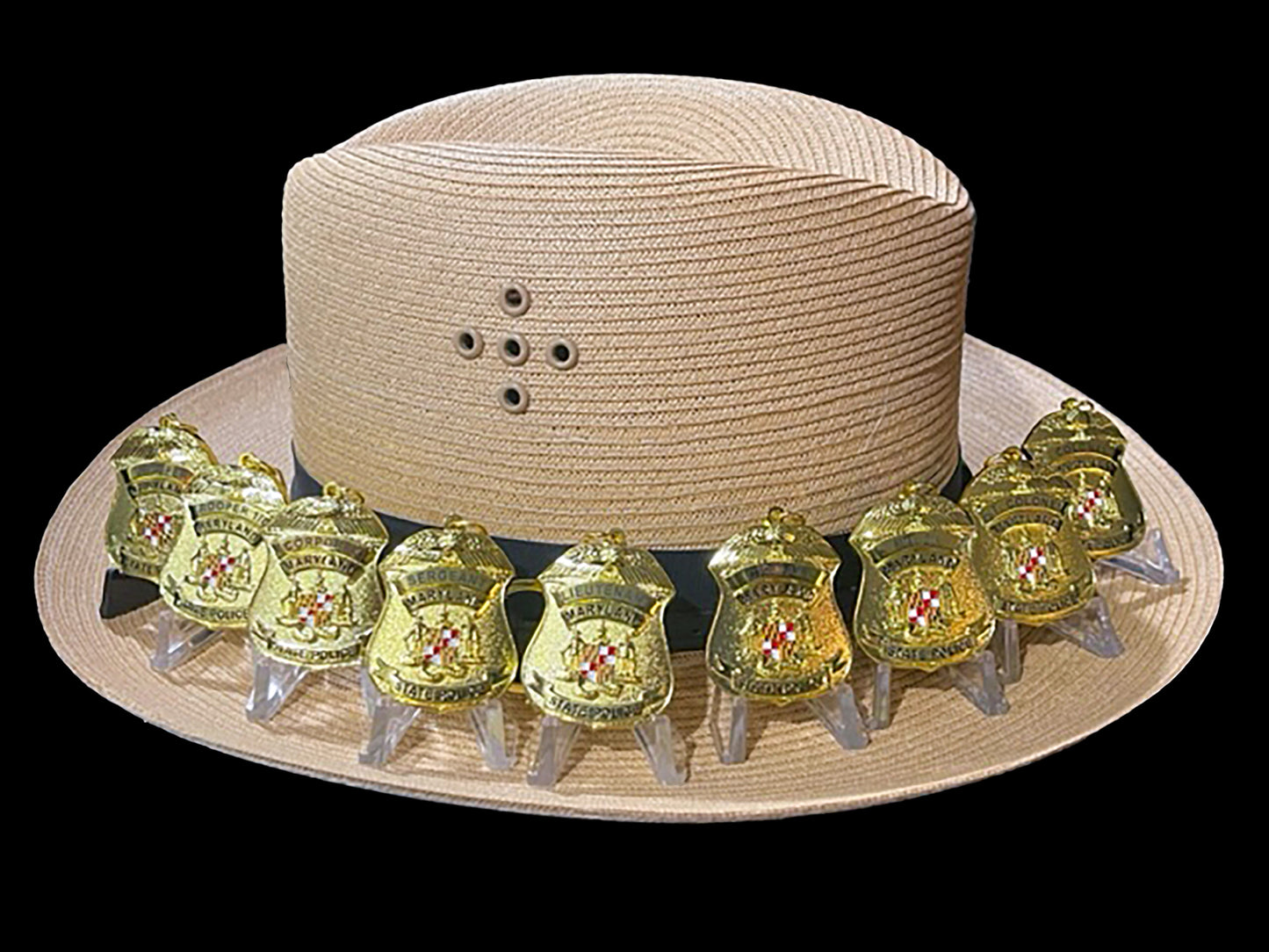 MSP - MARYLAND STATE POLICE KEYCHAIN - RANK OF CAPTAIN - Maryland State Police