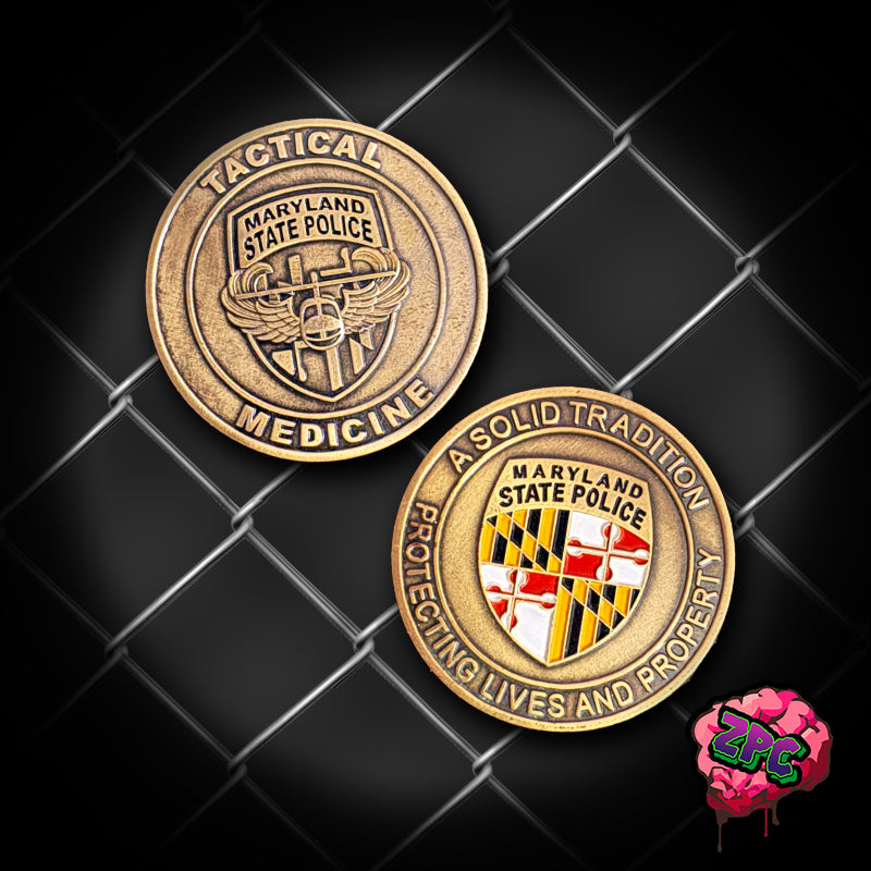 MSP - Maryland State Police - Tactical Medicine Challenge Coin - Maryland State Police