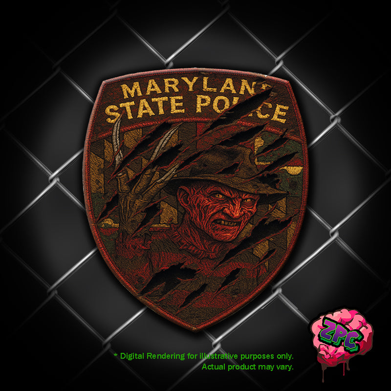 MSP- MARYLAND STATE POLICE- Halloween 2025- Holiday Patch "Freddy's Ready"