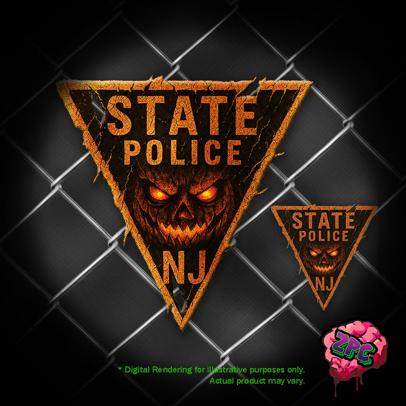 NJSP- NEW JERSEY STATE POLICE- Halloween 2025- Holiday Patch "Jack O' Lantern"