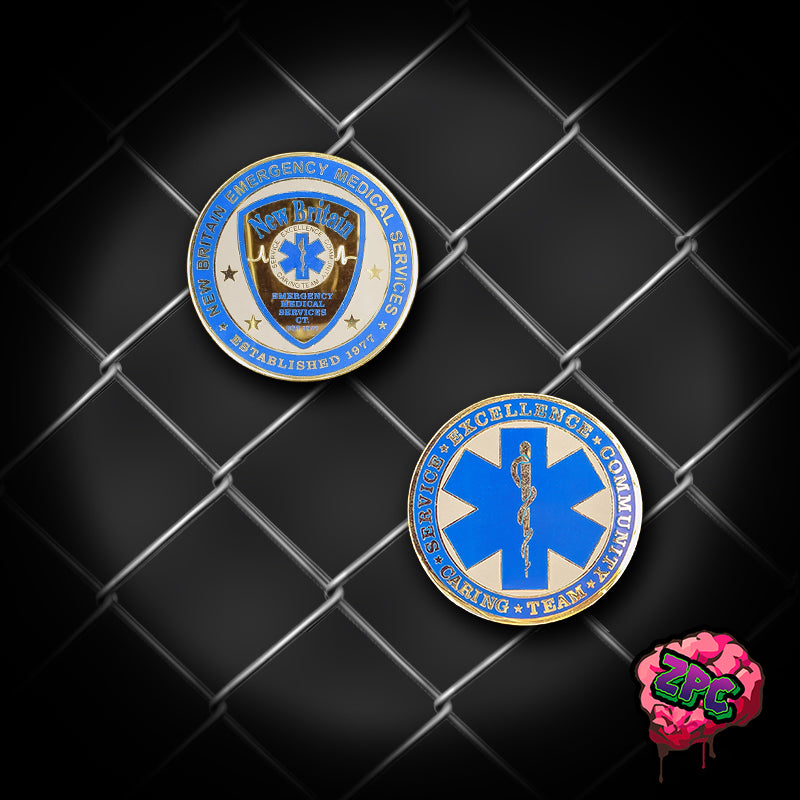 NBEMS- New Britain CT Emergency Medical Services Challenge Coin