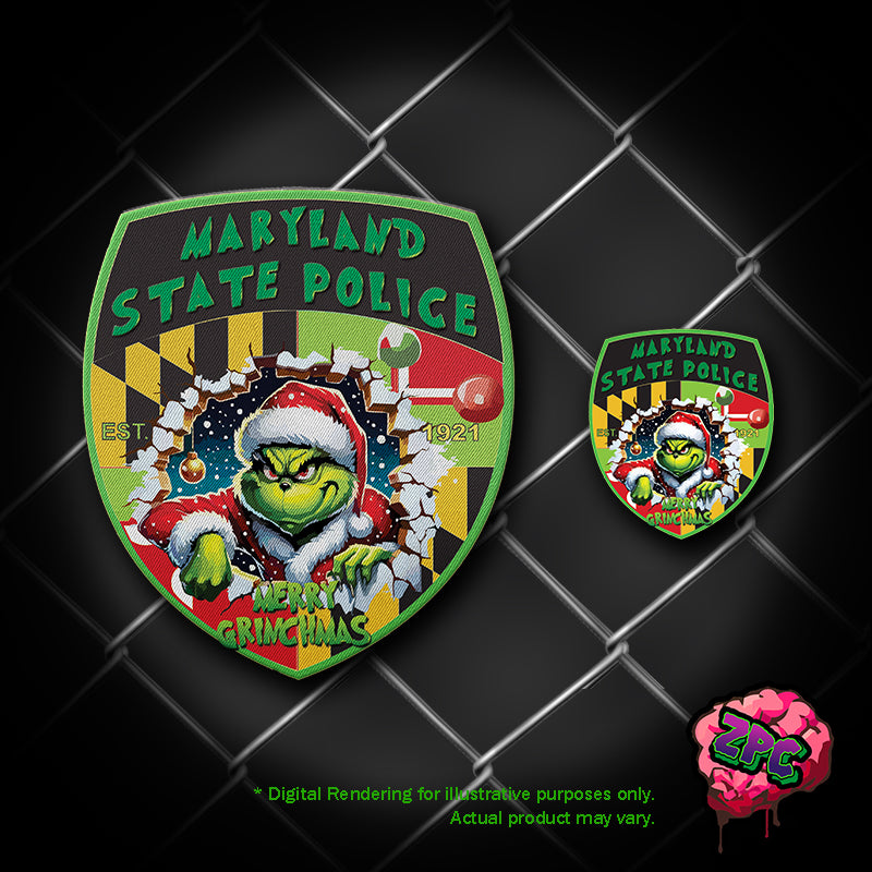 MSP - Maryland State Police 2024 Christmas Grinchmas Patch