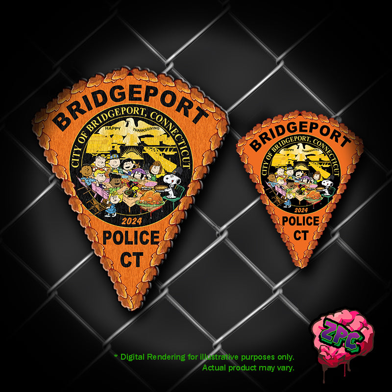CT- BRIDGEPORT POLICE - BPD - Thanksgiving 2024- BPD Holiday Patch- "Thanksgiving Feast"
