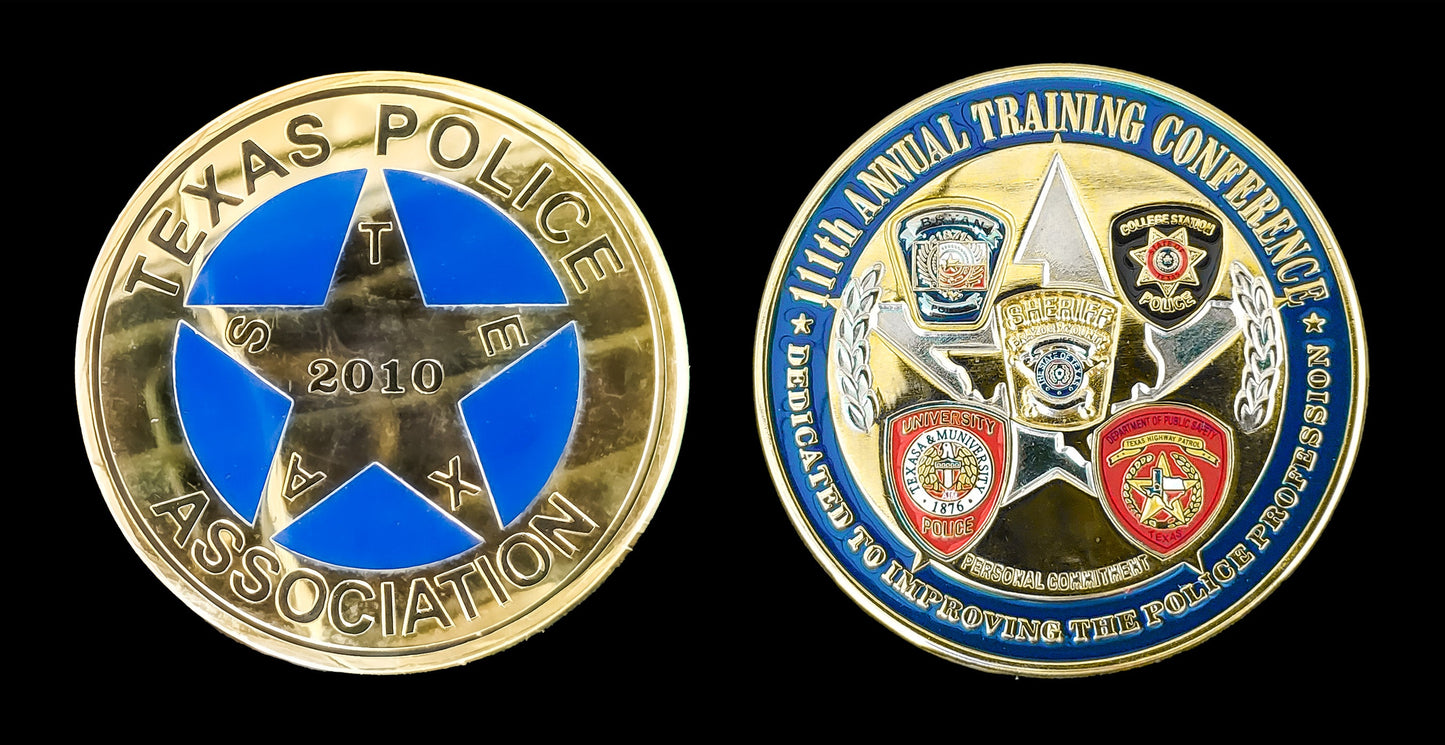 TX- TXDPS - 111th Annual L.E.O. Training Conference Coin - Texas Police Association