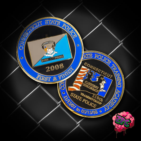 CSP- Connecticut TT- 119th Training Troop Coin - Connecticut State Police Training Academy