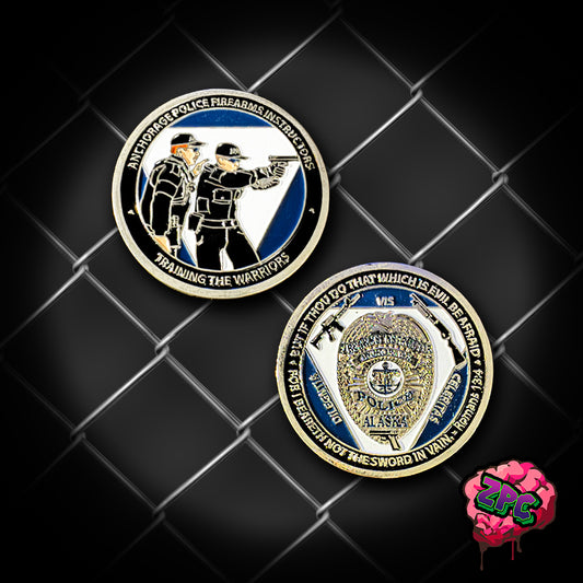 AK- Alaska- Firearms Instructors Coin- Anchorage AK Police Department
