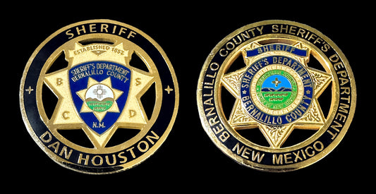 NM- New Mexico Sheriff Dan Houston Coin - Bernalillo County NM Sheriff's Department
