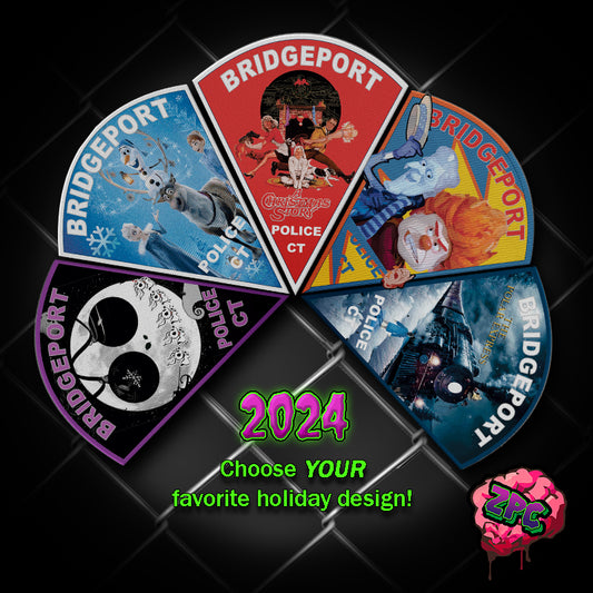 BPD- Bridgeport Police Department CT. 2024 Christmas Patches Collection