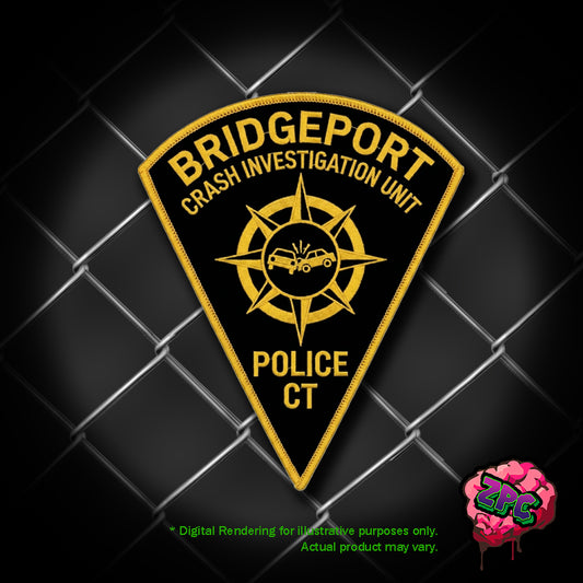 BPD Bridgeport Police CT. Crash Investigation Unit Patch