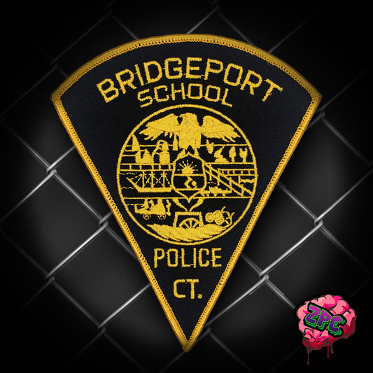 BPD - BRIDGEPORT CONNECTICUT SCHOOL POLICE OFFICER PATCH- DEFUNCT