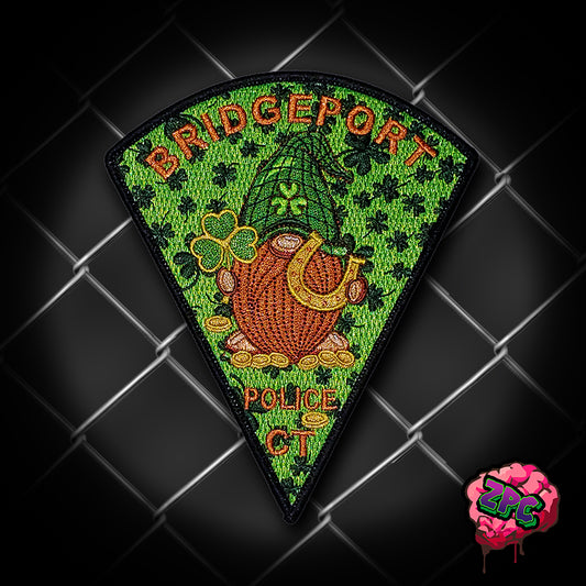 BPD- Bridgeport Connecticut Police- 2024- St. Patrick's Day- Holiday Patch- "Luck in the Green"