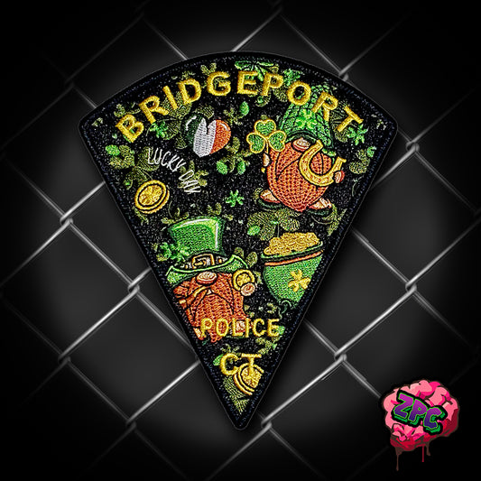BPD- Bridgeport Police - 2023 St. Patrick's Day- BPD Holiday Patch- "Lucky Day"