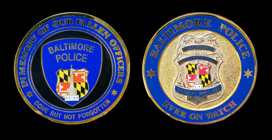 MD- BPD- Baltimore Maryland Ever on Watch Memorial Coin- Baltimore MD Police Department
