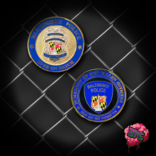 MD- BPD- Baltimore Maryland Ever on Watch Memorial Coin- Baltimore MD Police Department