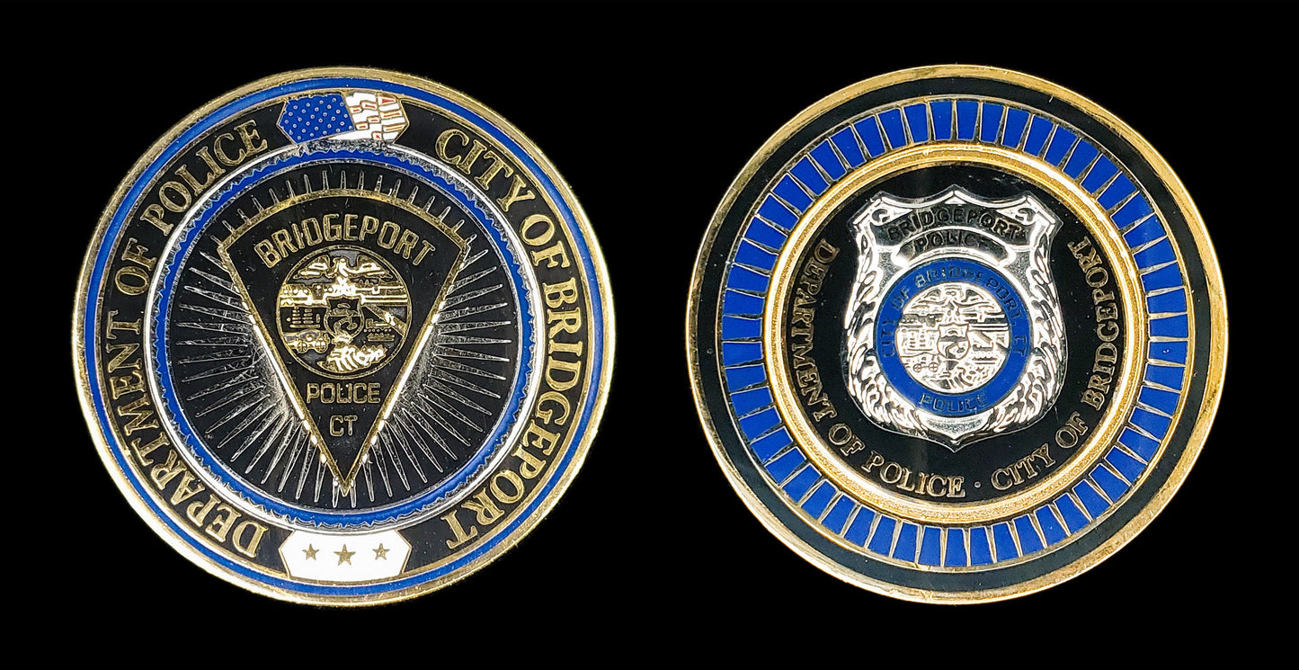 BPD - Bridgeport Police Connecticut - City Seal Coin - Bridgeport CT Police Department