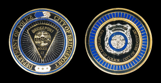 BPD - Bridgeport Police Connecticut - City Seal Coin - Bridgeport CT Police Department