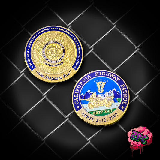 CA- CHP - California Highway Patrol Motor Squad Challenge Coin - California Highway Patrol