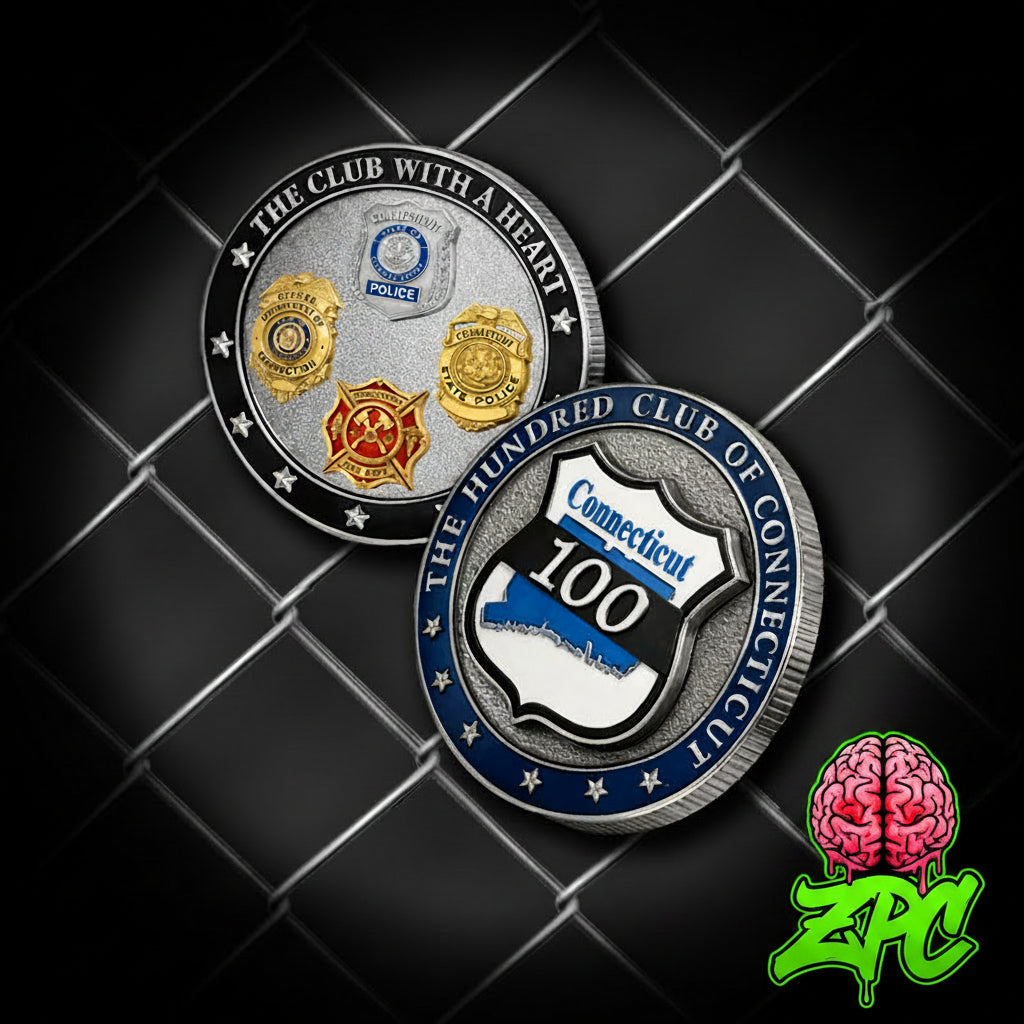 THE ONE HUNDRED CLUB : Police / FIRE / PUBLIC SAFETY / CORRECTIONS Challenge Coin