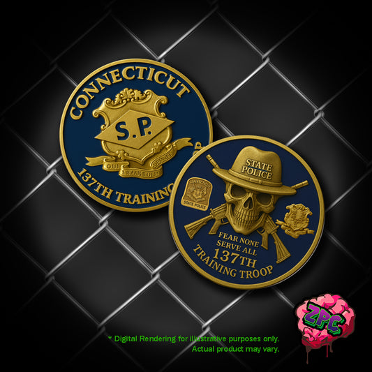 CSP Connecticut State Police 137th Training Troop Challenge Coin
