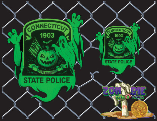 CSP- CONNECTICUT STATE POLICE- Halloween 2025- Holiday Patch "Glowing Ghouls"