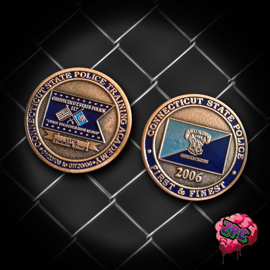 CSP- CONNECTICUT STATE POLICE - TRAINING TROOPER 117th CHALLENGE COIN