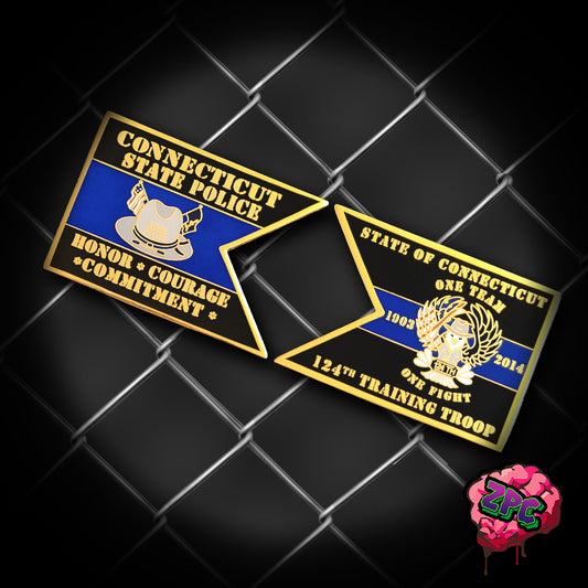 CSP- CONNECTICUT STATE POLICE - TRAINING TROOPER 124th CHALLENGE COIN
