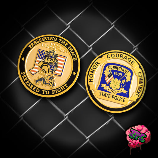CSP- CONNECTICUT STATE POLICE - TRAINING TROOPER 123rd CHALLENGE COIN