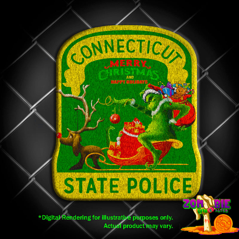 CSP - Connecticut State Police - Christmas- CSP Holiday Patch- "Stealing Christmas"