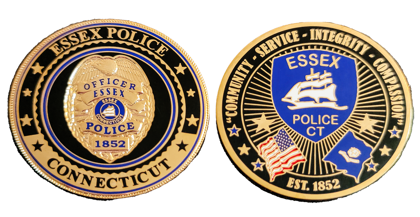 CT- Essex Connecticut Police Department Standard Issue Challenge Coin