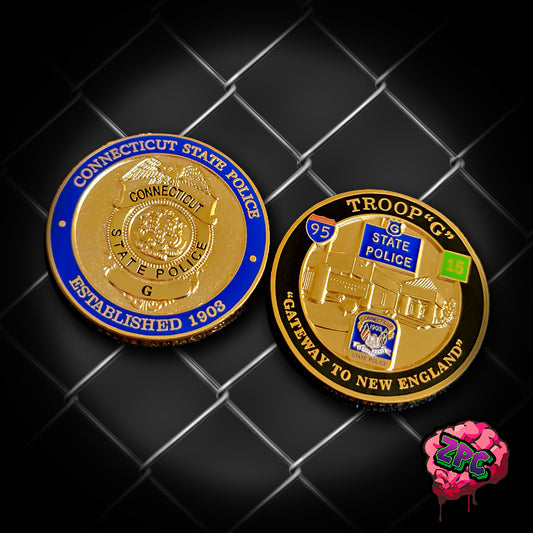 CSP - Connecticut State Police Troop G Bridgeport Challenge Coin