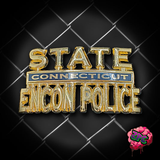 CT-Encon Police Hat Badge - Connecticut State Environmental Conservation Police
