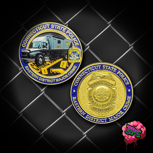 CSP - Connecticut State Police Eastern District Major Crimes Detective Challenge Coin