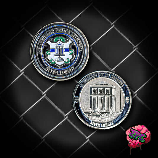 CT-CONNECTICUT LAW ENFORCEMENT MEMORIAL- Connecticut Police (Never Forget)