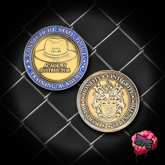 CSP - Connecticut State Police Academy Instructor Training Coin (Variations)