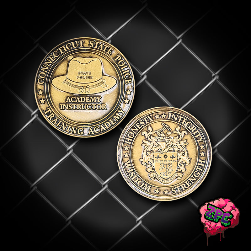 CSP - Connecticut State Police Academy Instructor Training Coin (Variations)