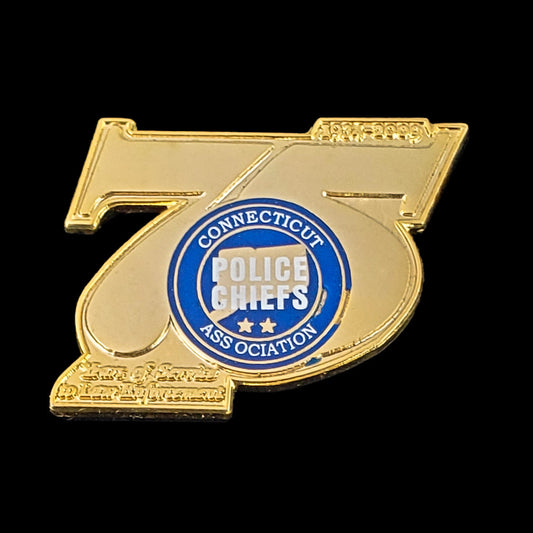 CT- CPCA- 75th Anniversary Pin - Connecticut Police Chiefs Association