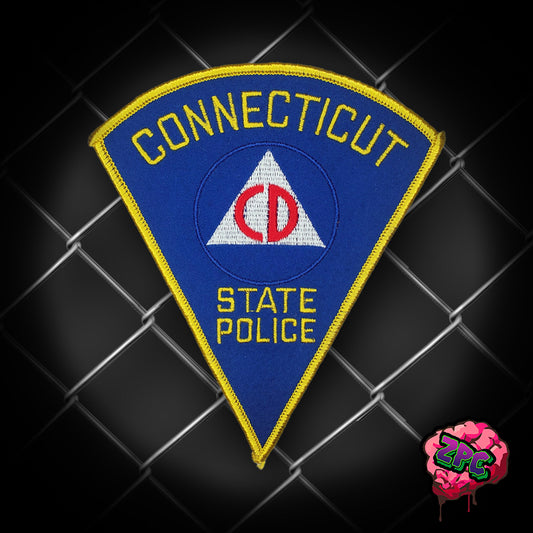 CT - Connecticut State Police - CIVIL DEFENSE-Felt Patch- 1950's-1960's