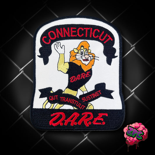 CSP - D.A.R.E. - Connecticut State Police Patch- Daren the Lion