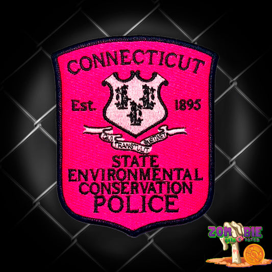 CT - ENCON POLICE CONNECTICUT - Breast Cancer Awareness- Support Patch- "Pink-Out"