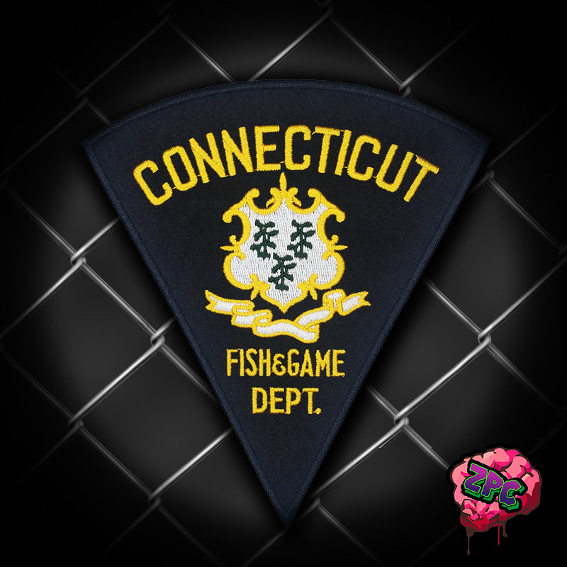 CT - Connecticut Encon Police- Fish & Game Department 2nd Issue (Black)
