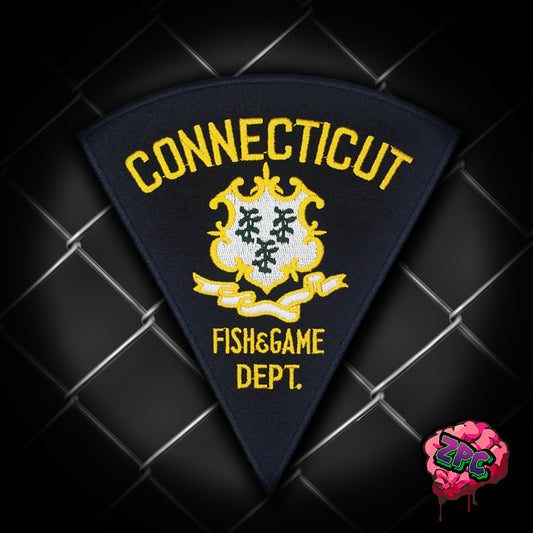 CT - Connecticut Encon Police- Fish & Game Department 2nd Issue (Black)